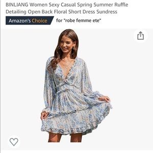 NWOT Amazon flower dress size XL